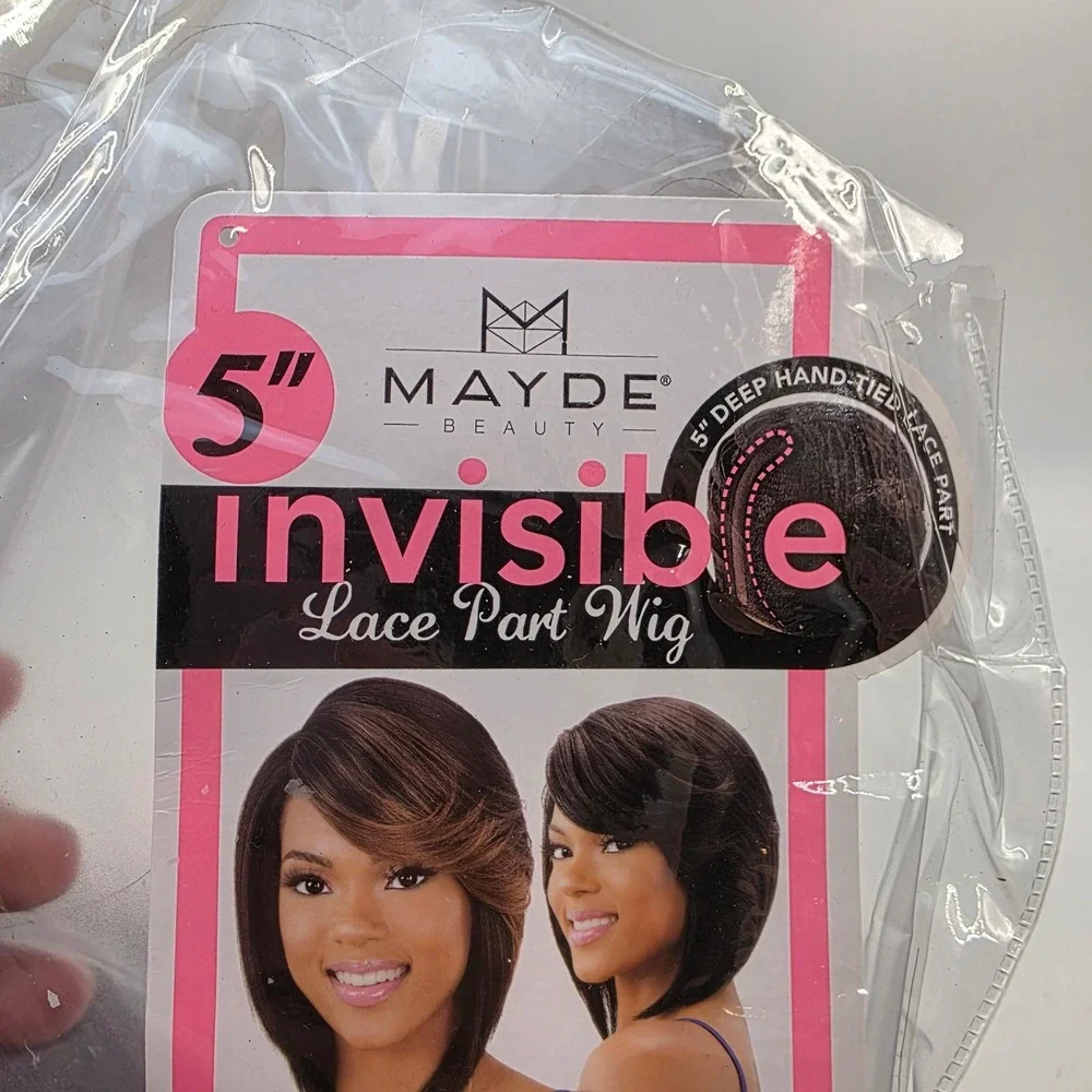 Mayde Beauty Norah Invisible Lace Part Wig AB530 Burgundy Plum Synthetic Bob